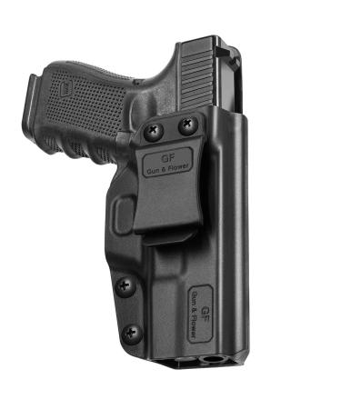 IWB Holster Compatible with Glock 19 19x 23 32 45(Gen 5 4 3), Inside Waistband Carry Holster Compatible with G19 G19x G23 G32 G45, 9mm Holster, Adj. Cant & Retention, Available in Kydex and Polymer Right Hand Draw(IWB) A-P