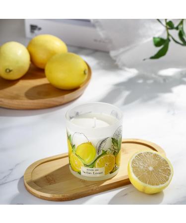 Buy Sicilian Lemon Scented Candle - 6oz Aromatherapy Soy Wax Jar for Home & Gifts | International Shipping - Buy Online on GoSupps.com