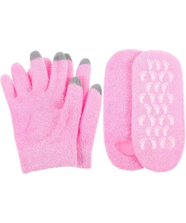 PATKAW 1 Set Gloves and Foot Mask Set Socks Women Gloves Mittens Overnight Moisturizing Gloves Moisturizing Hand Gloves Soft Moisturizing Gloves Touch Screen Pink Hand Mask Fabric Miss - Buy Online on GoSupps.com