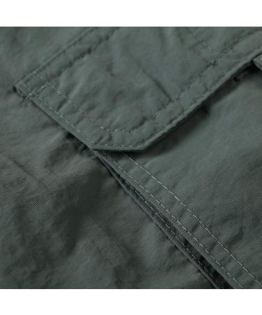 OCHENTA Quick Dry Cargo Hiking Shorts - Gray | Boys' 13 Years | Elastic Waist | Outdoor Camping & Fishing - Buy Online on GoSupps.com