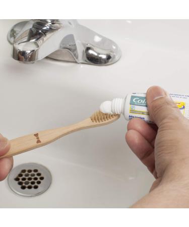 Kikkerland His & Hers Bamboo Toothbrush Set - Eco-Friendly 2 Piece International Shipping - Buy Online on GoSupps.com