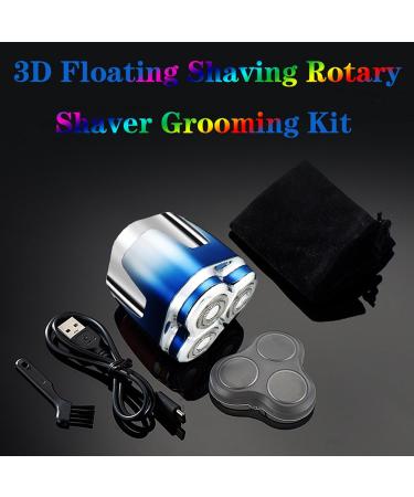 Buy USB 3D Electric Shaver for Bald Men - Hypoallergenic Wet/Dry Rotary Shaver with Fast Charging - Perfect Gift - Buy Online on GoSupps.com