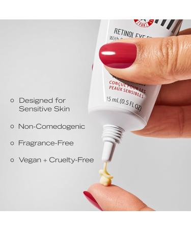 First Aid Beauty Retinol Complex Serum & Eye Cream - Reduce Lines & Wrinkles with Peptides Squalane & Ceramides - Gentle Retinol for All Skin Types - Buy Online on GoSupps.com