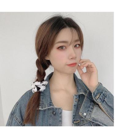 Trendy Cow Pattern Hair Claws & Elastic Hair Bands | Stylish Hair Accessories for Women & Girls - Buy Online on GoSupps.com