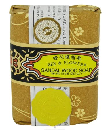 Buy Bee & Flower Sandalwood Soap Bar | Luxurious Natural Skin Care for All Skin Types | International Shipping Available - Buy Online on GoSupps.com