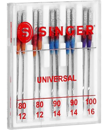 SINGER Regular Point Sewing Machine Needle  Size 80/12  90/14  100/16  10-Count - Buy Online on GoSupps.com