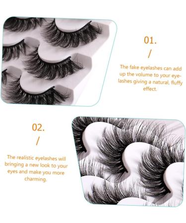 Angoily 4 Boxes Messy False Eyelashes Fluffy False Lashes for Women Natural False Eyelashes Women Fake Eyelashes Natural False Lash Glitter Lashes Miss Halloween Fox Imitation - Buy Online on GoSupps.com