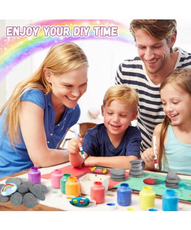 8-Piece Dog's Booty Stone Painting Set | 12 Colors & Waterproof Acrylic Pencils for Decorating Pots - Buy Online on GoSupps.com