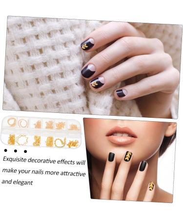 1 Box Nail Art Accessories Nail Decorations Metal Chain for Nail Punk Jewelry Nail Chains for Nail Art Metal Nail Stud Nail Monomer Dish Copper The Chain Decorative Nails - Buy Online on GoSupps.com