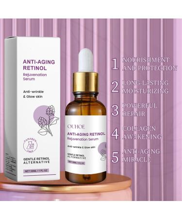 Retinol Serum for Face - Face Serum for Women - Anti-Aging & Anti-Wrinkle Serum - Hydrating Serum for Face - Serums Skincare - Moisturizing& Brightening - Buy Online on GoSupps.com