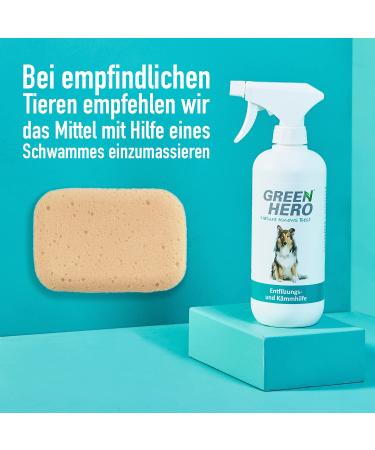 Green Hero DEFAGING & KOMMATION AGAU 500ML | Premium Fur Care Spray for Dogs & Cats | De-Filter & Degradation Solution - Buy Online on GoSupps.com