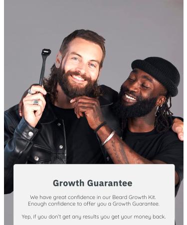 Copenhagen Grooming Beard Growth Kit - Beard Roller, Cleanser, Activator Serum, Oil & Comb for Men - 50 Days Supply - Buy Online on GoSupps.com