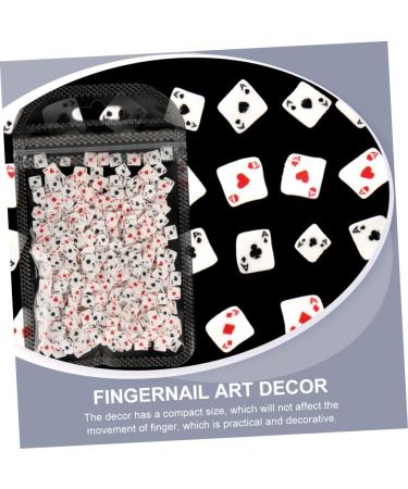 FRCOLOR 4 Nail Art Accessories Manicure Handmade Materials Nail Art Charms Diy Nail Slices Nail Decoration Decorations for Home Fashionable Decor Diy Nail Charm Playing Cards Polymer Clay - Buy Online on GoSupps.com