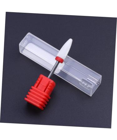 Healeved Nail Grinding Head Nail Drill Bits Manicure Drill Bits Exfoliating Tool Red medium Red - Buy Online on GoSupps.com