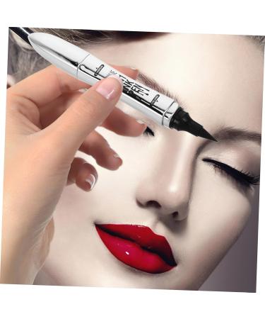 FRCOLOR Eyebrow Pencil And Eyeliner 2in1 Microblading Eyebrow Pen With 4 Fork Tip Applicator Black Eyebrow Pencil With Eyeliner For Eye Makeup - Buy Online on GoSupps.com