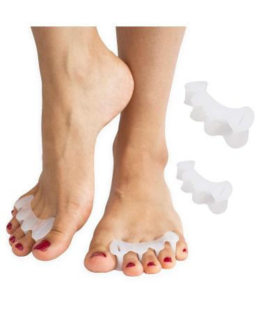Quapy Toe Separators for Women - Restore Toes to Correct Place - Durable Toe Spacers for Bunions, Hammertoes, Plantar Fasciitis - Medium Size - Buy Online on GoSupps.com