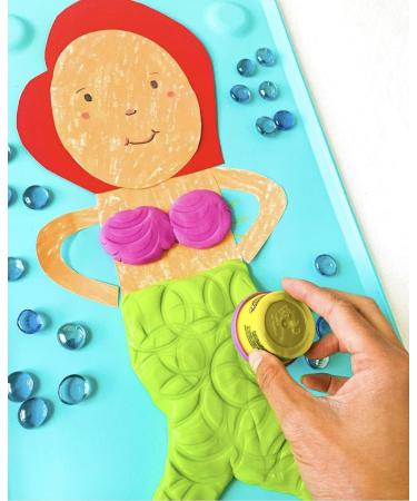 Large Premium Silicone Kids Suctioned Placemat - Sensory Montessori Inspired for Food, Snacks, Travel & Arts - Super Cyan - Buy Online on GoSupps.com