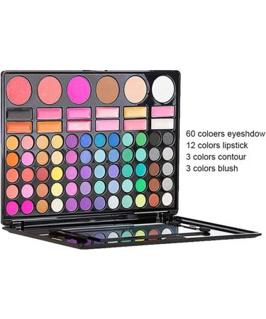 FantasyDay 78 Couleurs Palette de Maquillage Kit Coffret Maquillage Femme avec 60 Couleurs Shimmer Matte Ultra Pigment Ombre paupi res Cosm tique Set 12 Rouge L vres 3 Correcteurs 3 Fard Joues 78 colors#3 - Buy Online on GoSupps.com