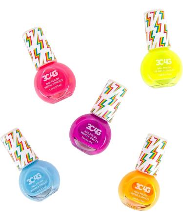 Three Cheers for Girls Neon Nail Polish Set - 5 Quick Dry Non-Toxic Colors for Kids 8 - Buy Online on GoSupps.com