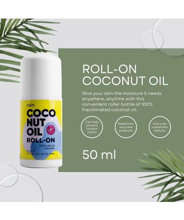 50ml 100% Fractionated Coconut Oil Roll-On | Multi-Purpose Body & Face Moisturizer | Skin Repair & Stretch Marks Oil | Unisex - Buy Online on GoSupps.com