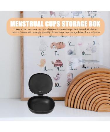 Ultechnovo 2-Piece Box Storage Holder & Silicone Shell Menstrual Pillow Bag | Menstrual Disc Cleaner & Carrier - Black (1 Pack) | International Shipping Available - Buy Online on GoSupps.com