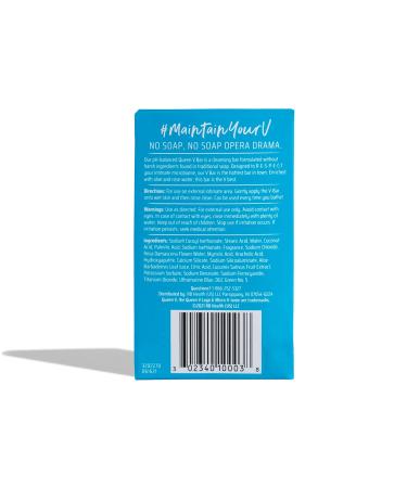 Queen V V Bar - pH Balanced Cleansing Bar 3.5 oz Enriched with Aloe and Rose Water - Buy Online on GoSupps.com