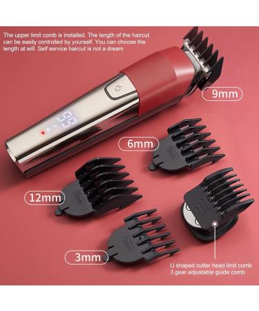 Hair Trimmer 6 in 1 Electric Beard Trimmer Cordless Professional Hair Clippers Waterproof Hair Grooming Kit for Men - Buy Online on GoSupps.com