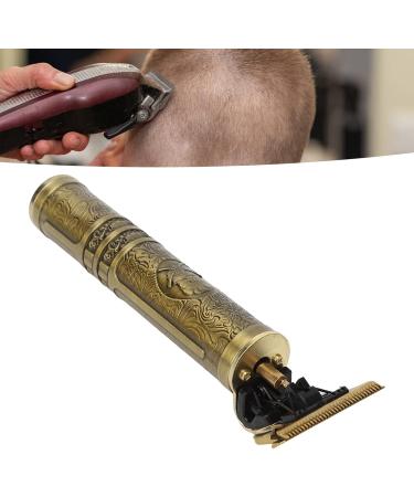 ZJchao Vintage Golden Engraved Electric Hair Trimmer | Professional Compact Hair Clipper for Barber & Home Use - Buy Internationally - Buy Online on GoSupps.com