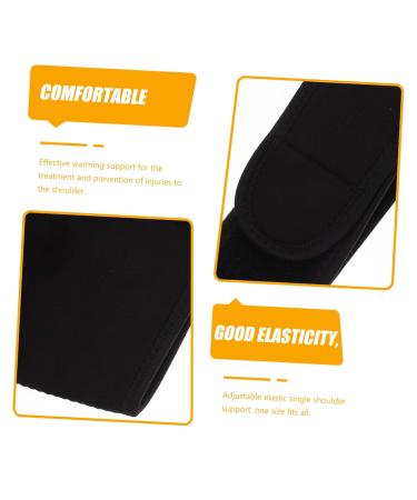 Buy Medium Black Shoulder Support Brace - Compression Shoulder Strap & Pads for Men | International Shipping Available - Buy Online on GoSupps.com