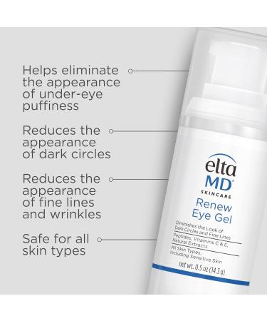 EltaMD Skin Recovery Amino Acid Foaming Facial Cleanser Gentle Face Cleanser for Sensitive Skin Skin Recovery Cleanser + Renew Eye Gel - Buy Online on GoSupps.com