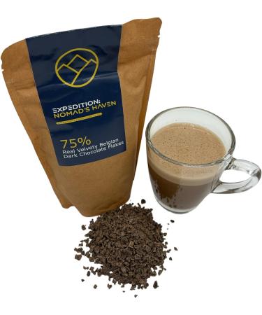 Luxury Hot Chocolate - Real 75% Belgian Chocolate Flakes - 500g - Buy Online on GoSupps.com