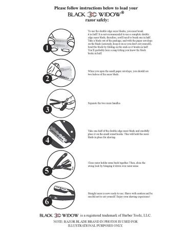 Black Widow Professional Barber Straight Edge Razor - Gold (1.5mm) - Buy Online on GoSupps.com