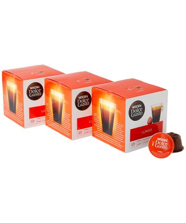 NESCAFÉ Dolce Gusto Lungo, 16 capsules (48 servings, pack of 3, total 48 capsules)