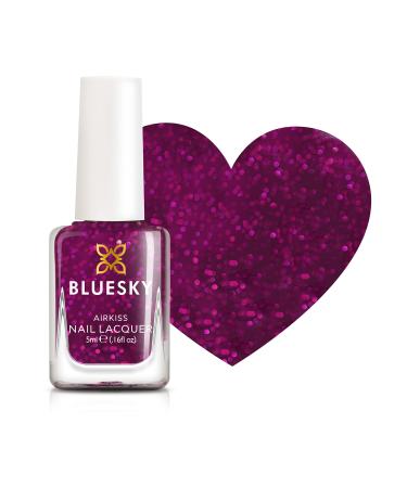 BLUESKY Kids Nail Varnish All That Glitters Pink Easy Peel-off Non-Toxic Water-Based Odour-Free Nail Polish for Kids 5 ml