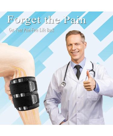 Sciatica Pain Relief Brace - Knee & Calf Support with Targeted Compression - Adjustable Nylon Devices for Hip & Sciatic Pain Relief - Buy Online on GoSupps.com