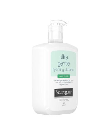 Neutrogena Ultra Gentle Hydrating Facial Cleanser for Sensitive Skin - Oil-Free Soap-Free Hypoallergenic 12 fl. oz | Ideal for Acne Eczema & Rosacea - Buy Online on GoSupps.com