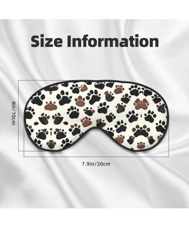 Dog Paw Prints Print Unisex Sleeping Eye Mask Soft Comfortable Light-Blocking Eye Mask - Buy Online on GoSupps.com