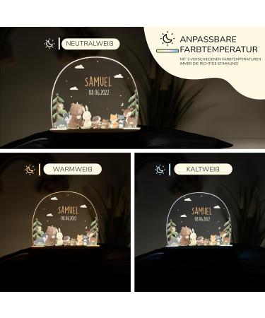 Kidsmood Nachtlampe - Personalized Bedside Lamp for Children | Cute Night Light for Babies | Unique Gift for Baby Showers & Births - Buy Online on GoSupps.com
