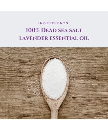 All Natural Bath Salt Soak - Exfoliating Dead Sea & Himalayan Salt Body Scrub for Calm Soothing Detox (Lavender - Buy Online on GoSupps.com