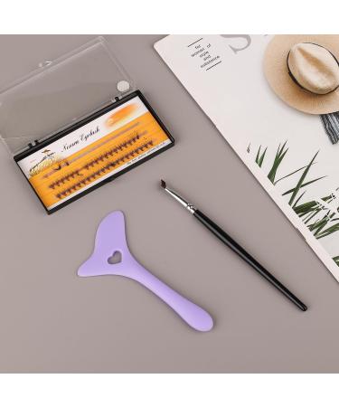 2pcs Silicone Eyeliner Aid Stencils and Fine Angled Eyeliner Brush Set Winged Eyeliner Brush Eyeliner Guide Tool for Clean Lines To Apply Smooth Eye Liner Makeup (Purple) - Buy Online on GoSupps.com