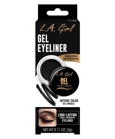 L.A. Girl Gel Eyeliner Jet Black - Long-Lasting, Smudge-Proof, 0.11 oz (3g) - Buy Online on GoSupps.com