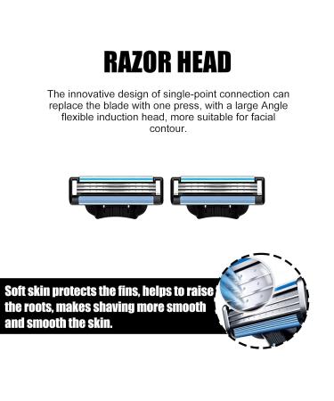 20 Replacement Razor Blades for Wet Razors - Men's Manual Beard Razor Blade Refill Packs - Buy Online on GoSupps.com