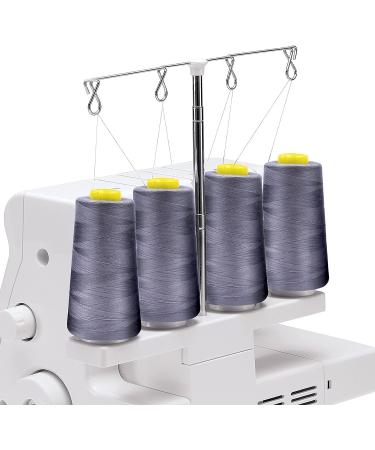 Tortoise 4 Cones 3000 Yards Sewing Thread All Purpose 100% Polyester Serger Overlock Quilting Machine - White - Buy Online on GoSupps.com