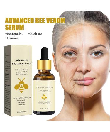 Advenced Bee Venom Anti-Wrinkle Essence Anti-aging Serum With Multi Peptide Hyaluronic Acid Triple Action Serum Repair Moisturize and Firm Face Skin (2 Pack) - Buy Online on GoSupps.com
