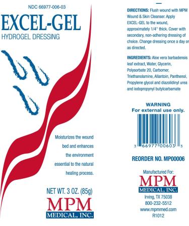 MPM Excel-Gel Hydrogel Dressing 1oz - Nontoxic & Sterile - Buy Online on GoSupps.com