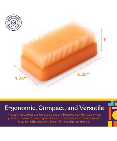 Special Supplies Therapressure Therapy Brush 12 Pack - Occupational & Sensory Brushing Tools for Kids & Adults - Soft Flexible Bristles, Latex Free - Buy Online on GoSupps.com