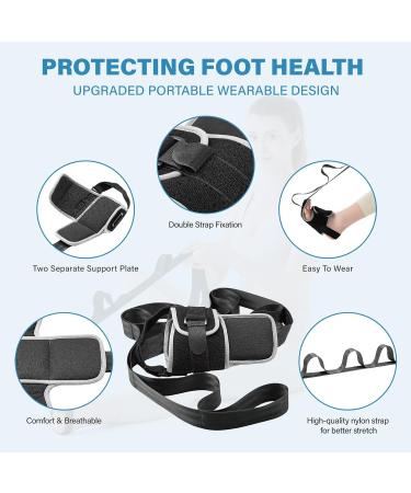 Foot and Calf Stretcher for Physical Therapy - Yoga Stretch Strap for Hamstring Achilles and Plantar Fasciitis Relief - Buy Online on GoSupps.com