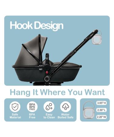 LANEYLI Pacifier Case 2 Pack - Clear Hook Design | Pacifier Holder & Binky Holder Accessories - Buy Online on GoSupps.com