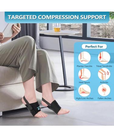 Arch Support Braces for Plantar Fasciitis Relief | Adjustable Compression Bands & Gel Inserts | Perfect for Flat Feet & High Arches - Buy Online on GoSupps.com