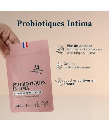  APYFORME Apyforme - Probio+ Intima - Intimate Flora Probiotic - 4 Strains: Lactobacillus Reuteri Rhamnosus Crispatus and Acidophilus - 30 Gastro-resistant Capsules - Made in France - Buy Online on GoSupps.com